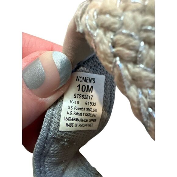 Sperry Women's Flip Flops Sandals Silver and Rope Size 10 - Picture 3 of 3